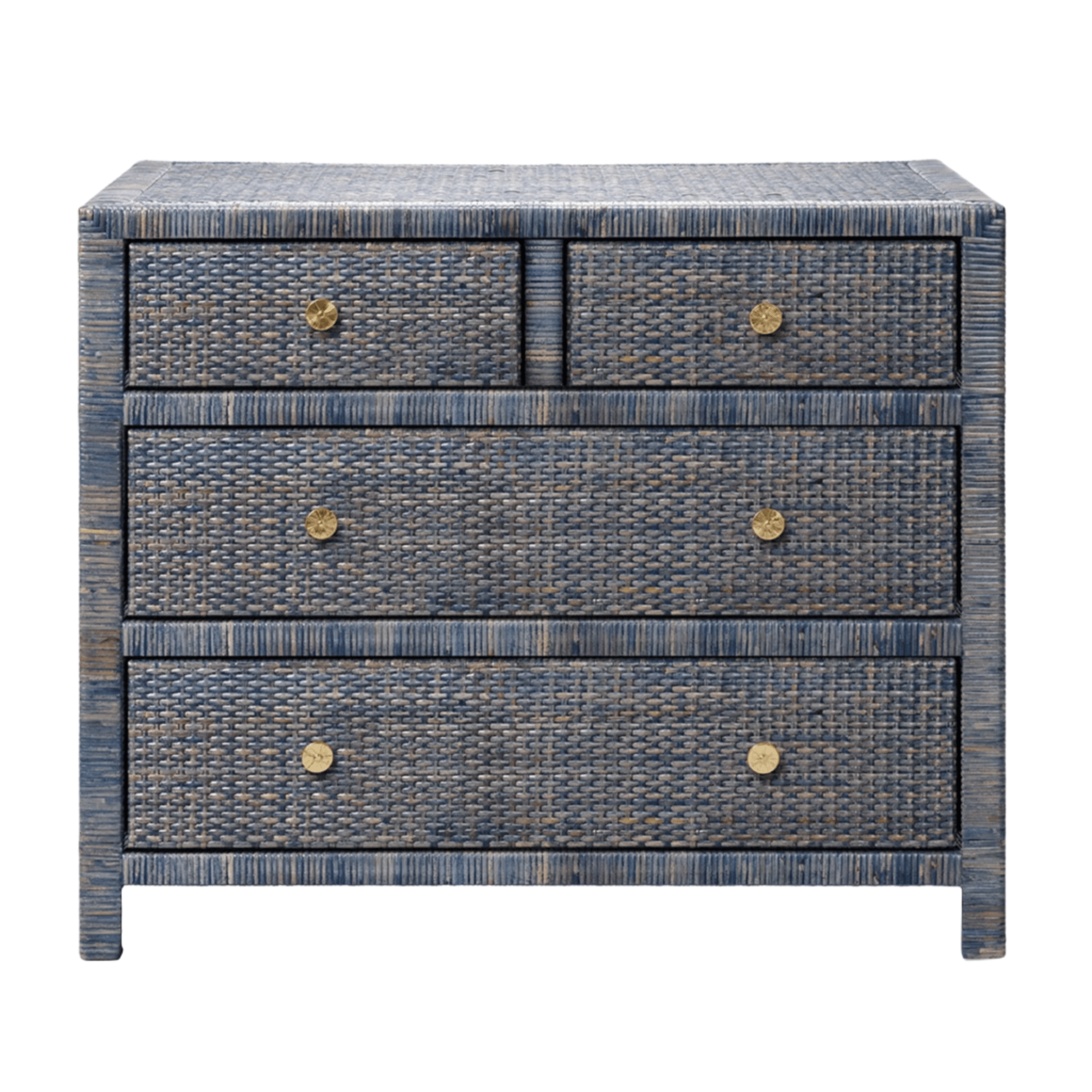 Islamorada Rattan Navy Dresser - Three Sizes Islamorada Rattan Navy Dresser - Three Sizes