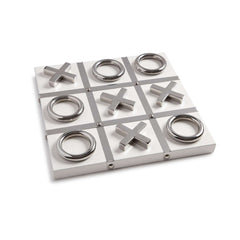White and Silver Tic Tac Toe Game 