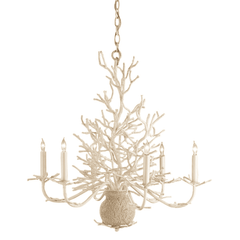 Antique White Coral Chandelier - Two Sizes Chandelier 
