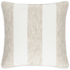 Awning Stripe Indoor/Outdoor Decorative Pillow - Natural
