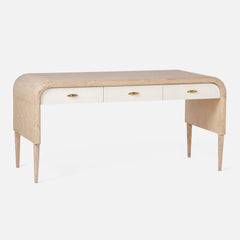 Leighton Whitewash Shagreen Desk - Two Sizes