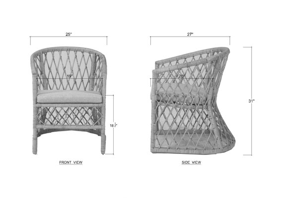Kiwi Accent Chair, Natural