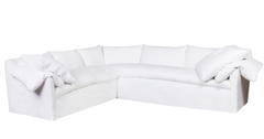 Bali Slipcovered 114in x 114in Two-Arm Sectional