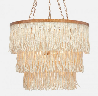 Belda Abaca Rope Chandelier - Two Finishes