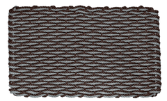 Rope Doormat - Brown & Bluestone Wave