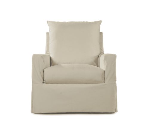 Captiva Outdoor Slipcovered Swivel Lounge Chair