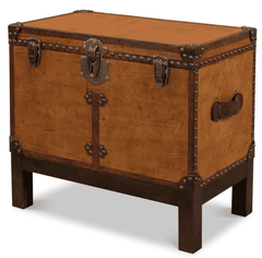 Fenwick Leather Box Side Table