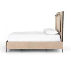 Grove Park Upholstered  Bed - Two Fabrics
