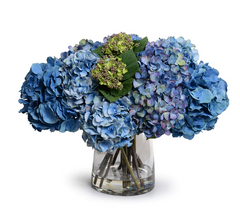 Hydrangea Blue & Green Bouquet Arrangement