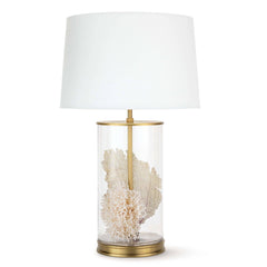 Magelian Glass Table Lamp - Brass