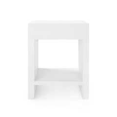 Montecito 1-Drawer Side Table - White Side Table 