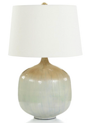 Aqua Pearlized Table Lamp