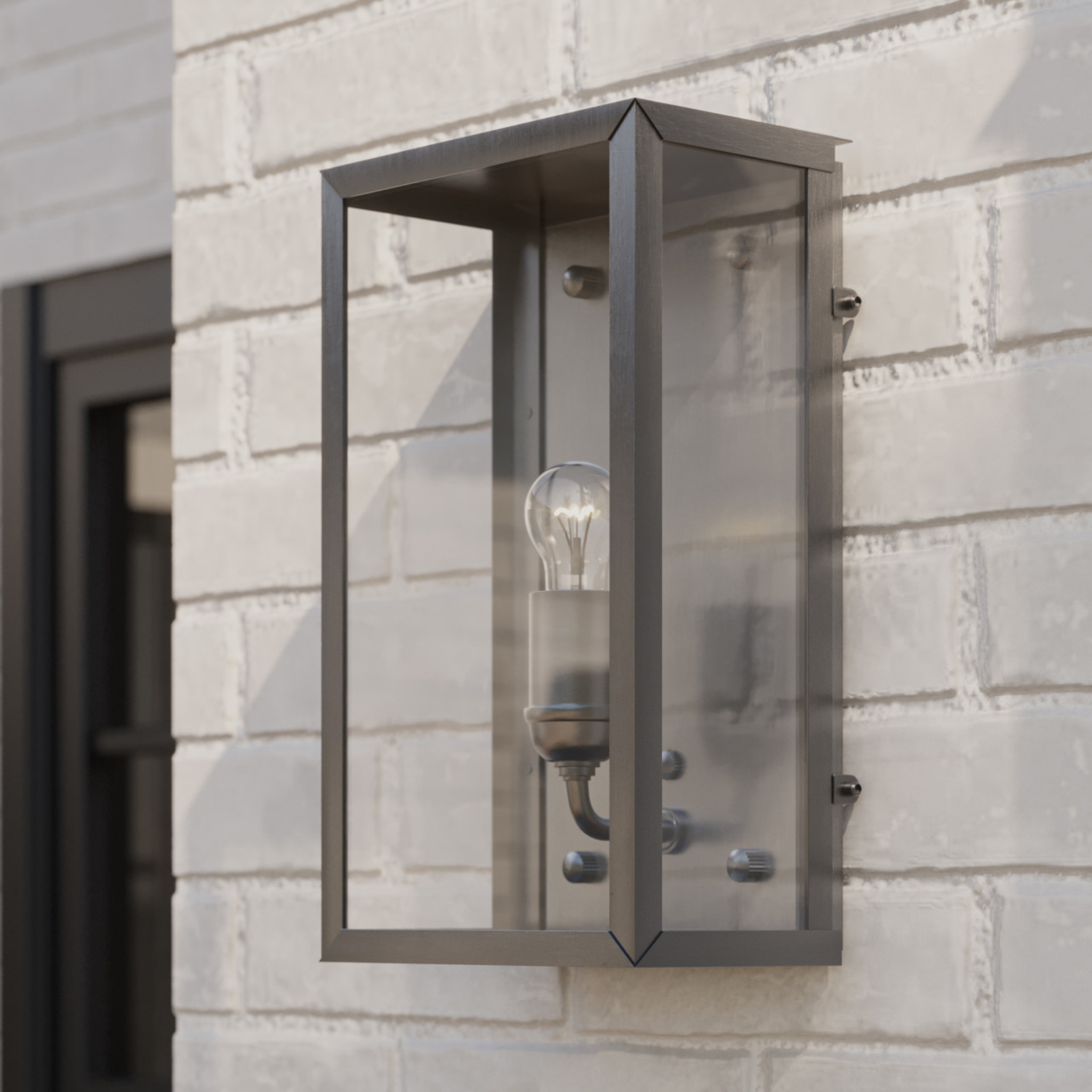 Asbury Silver Outdoor Wall Sconce