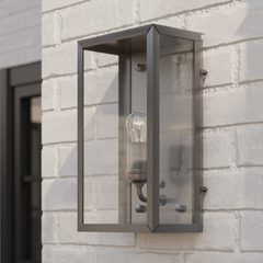 Asbury Silver Outdoor Wall Sconce