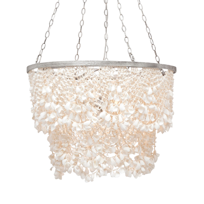 Cassia White Clam Shell Chandelier