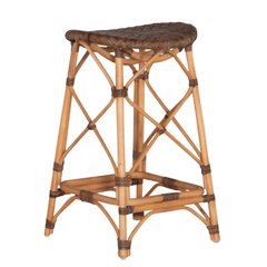 Cedar Key Rattan Counter Stool