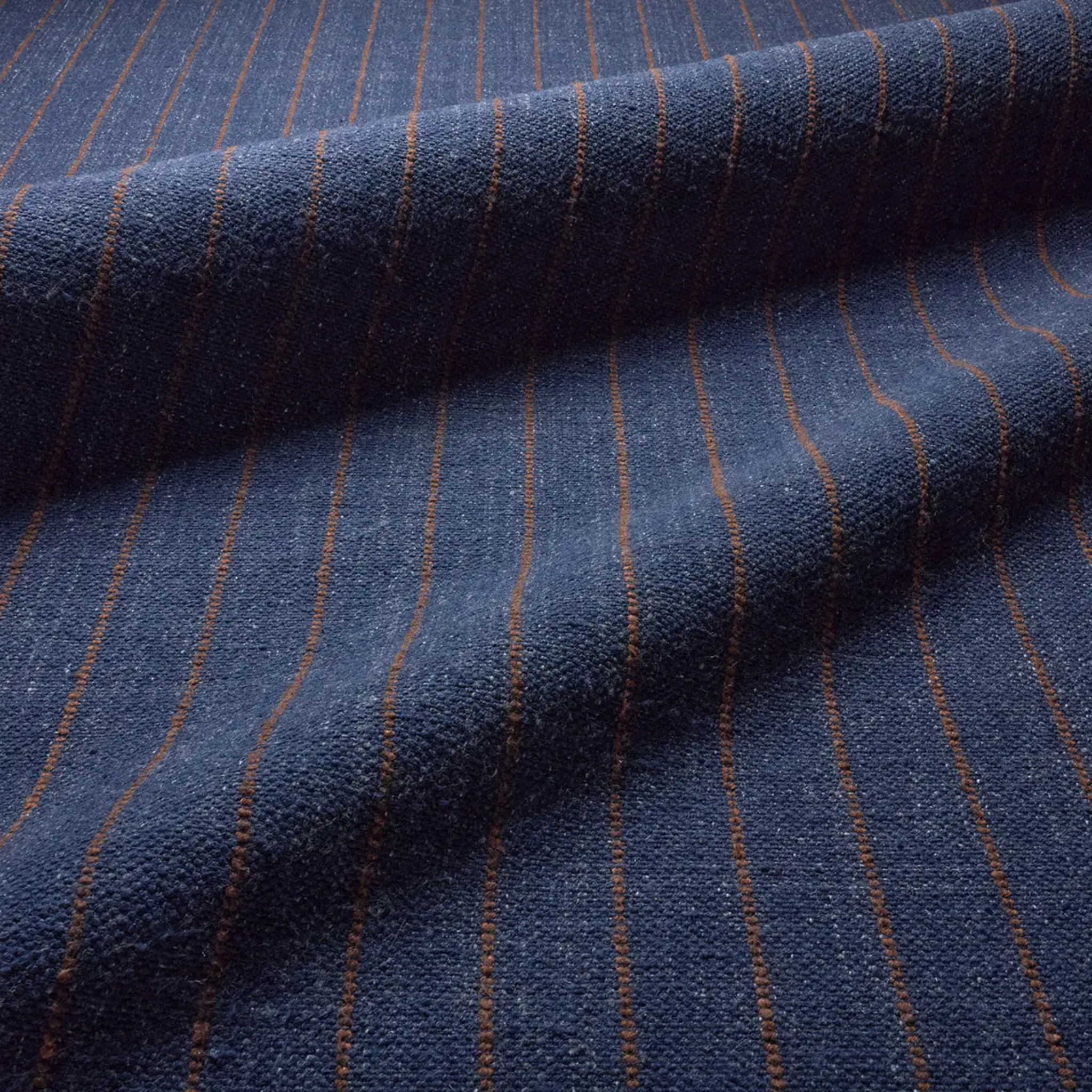 Cliffton Blue Striped Performance Rug