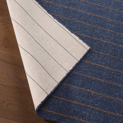 Cliffton Blue Striped Performance Rug