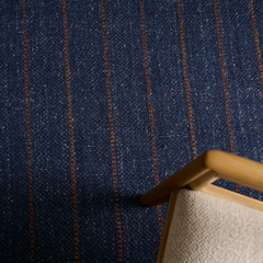 Cliffton Blue Striped Performance Rug