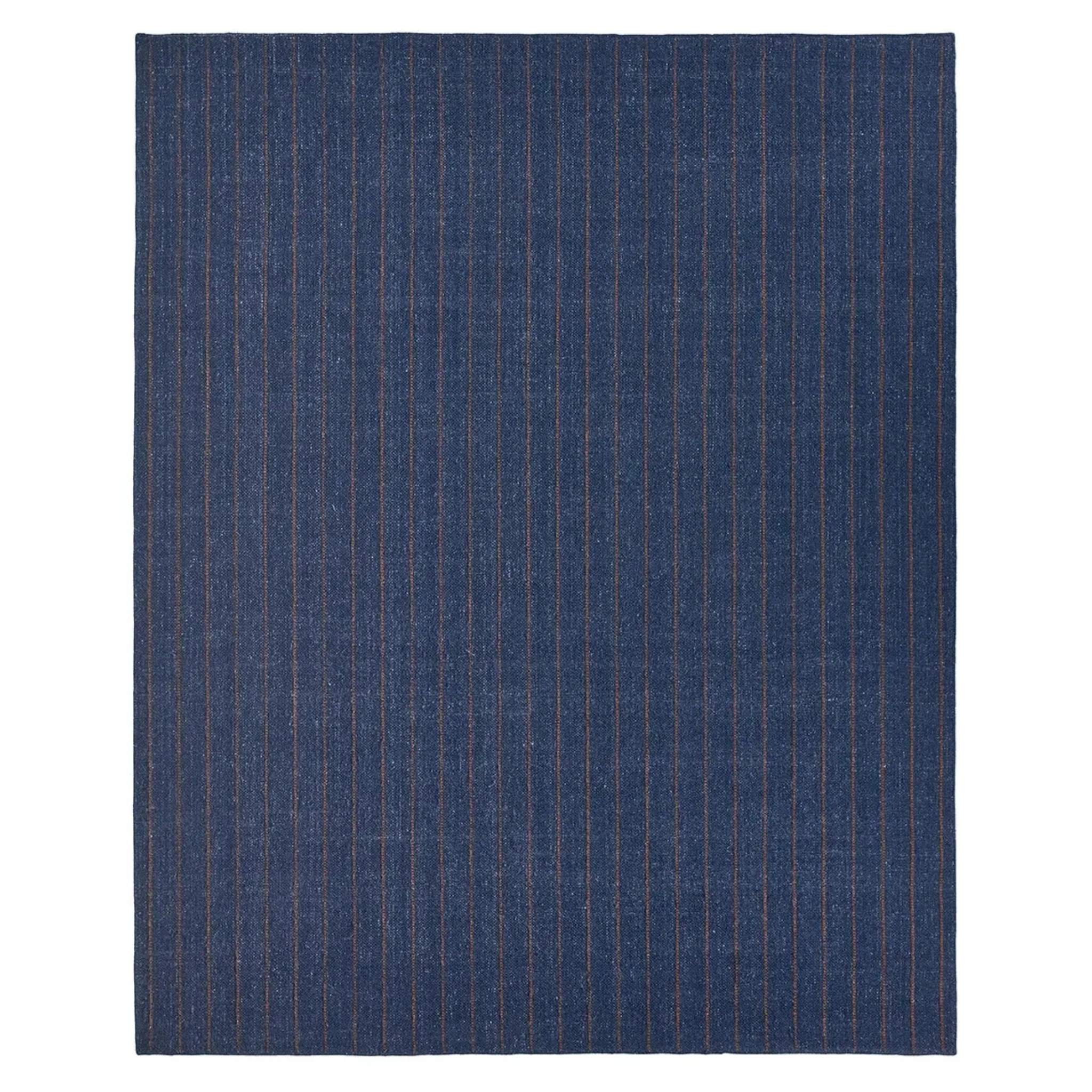 Cliffton Blue Striped Performance Rug