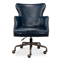 Colonial Beach Leather Desk Chair