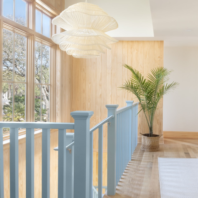 Elba Rattan Chandelier in White Rattan - Three Sizes