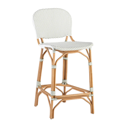 Florence Bistro Counter Stool - White & Sage