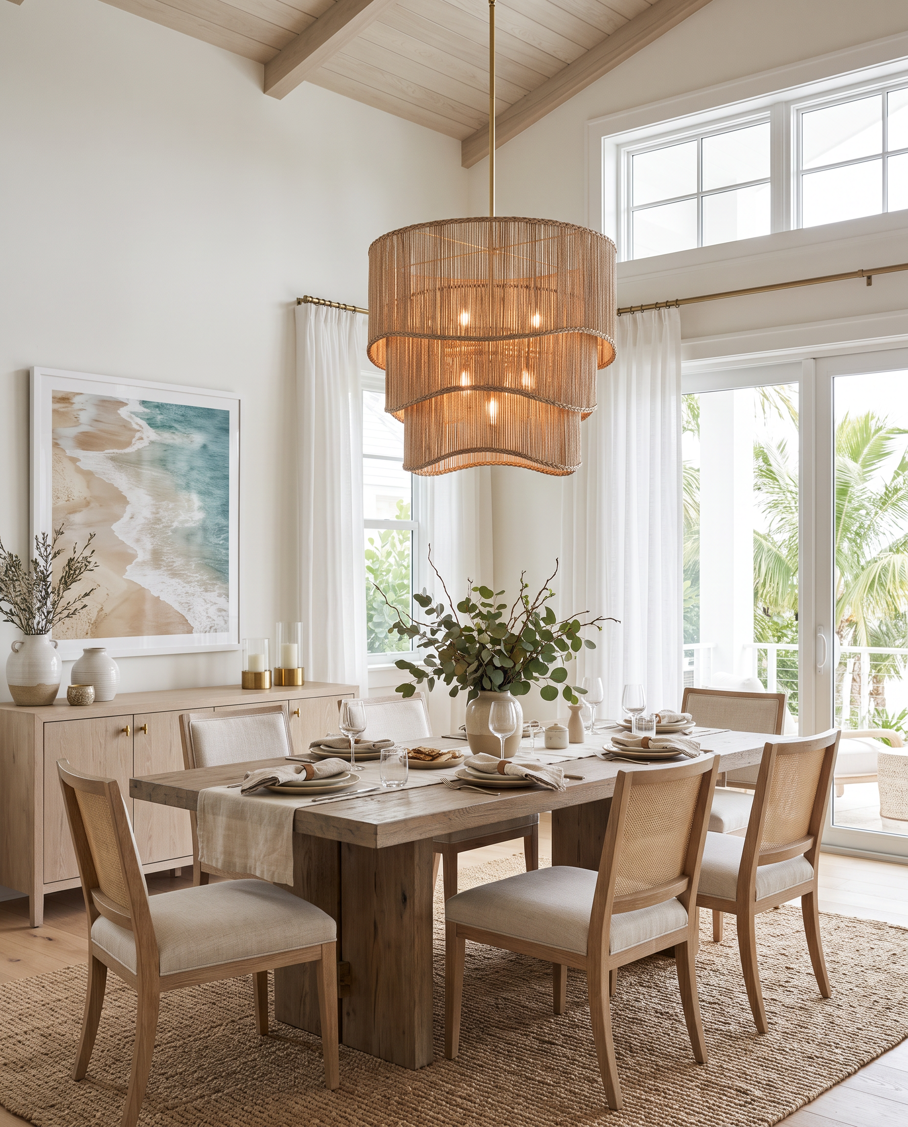 Nimes Rattan Chandelier