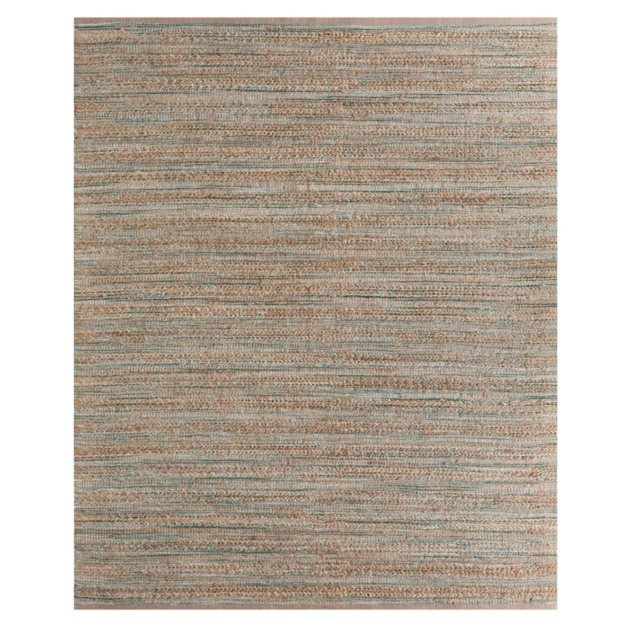 Himalaya Jute Rug - Almond, Emerald, & Sea Glass