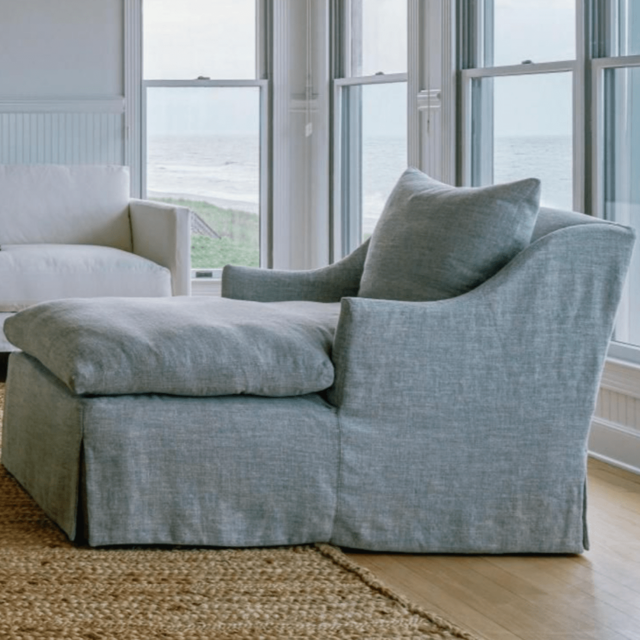 Annapolis Slipcovered Chaise Lounge