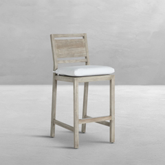 Laguna Bar Stool - Oyster Teak