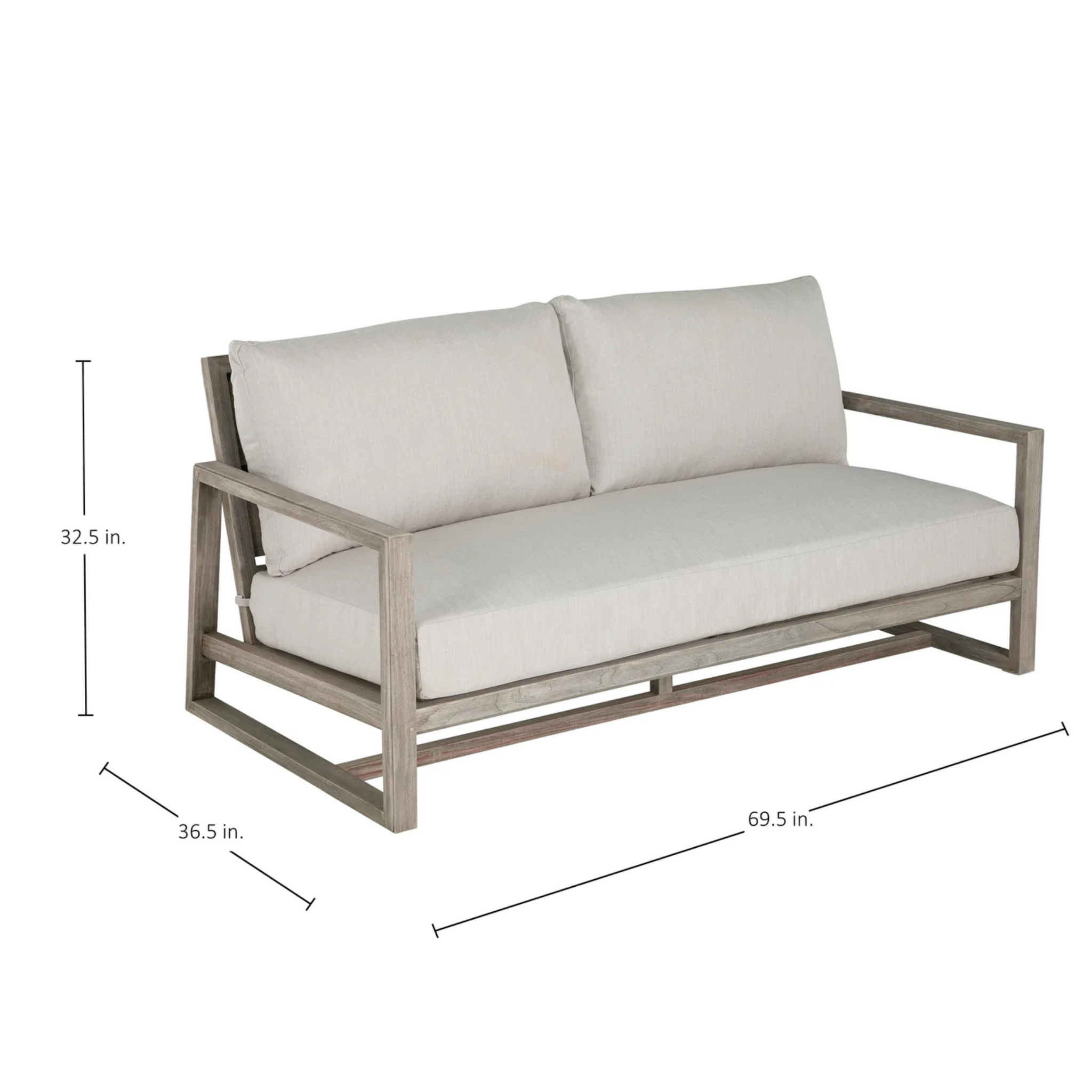 Laguna Loveseat - Oyster Teak