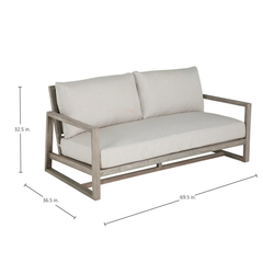 Laguna Loveseat - Oyster Teak