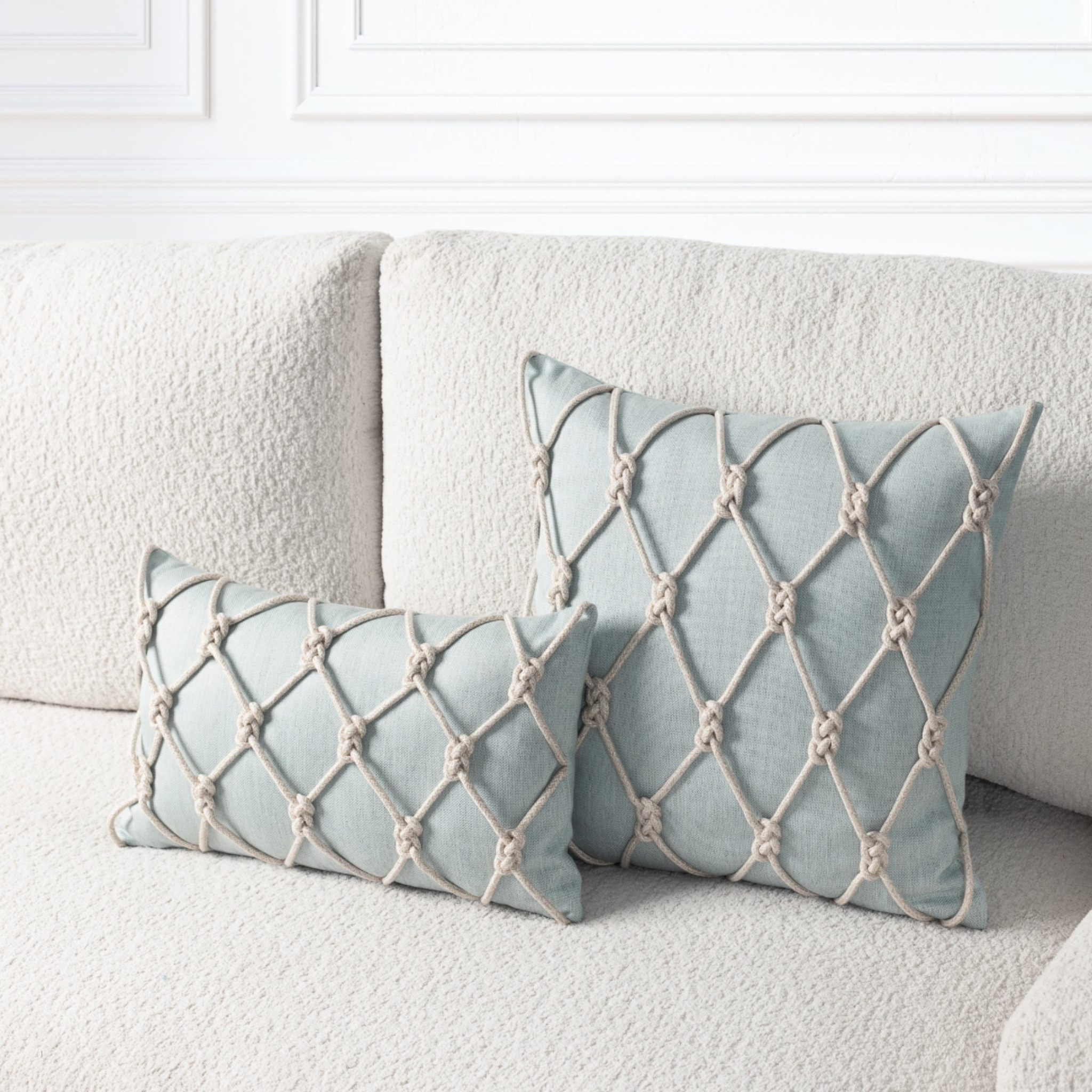 Latticework Opal Indoor/Outdoor Pillow