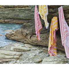 Leaping Leopard Beach Towel - Pink Sugar