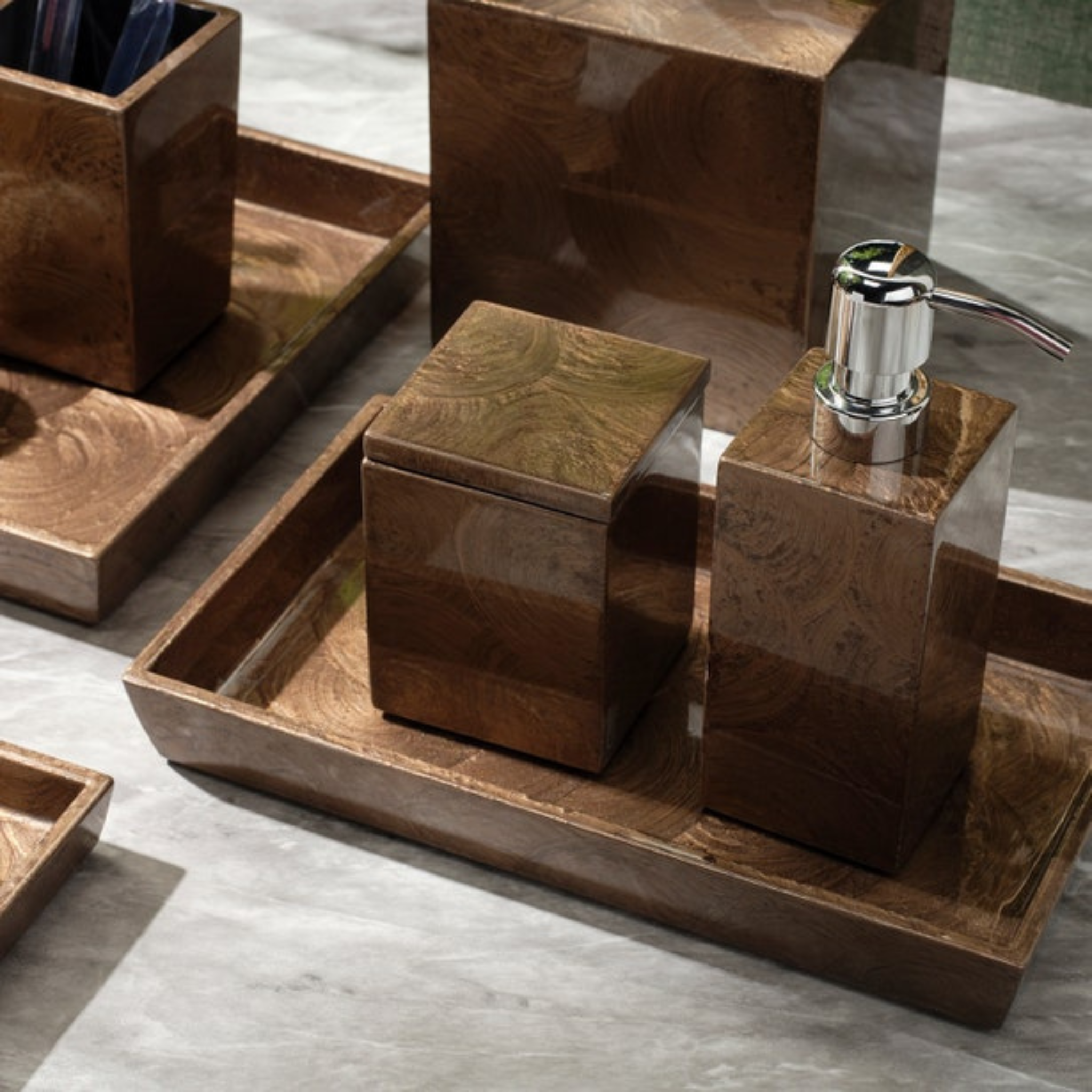 Navagio Mocha Bath Accessories