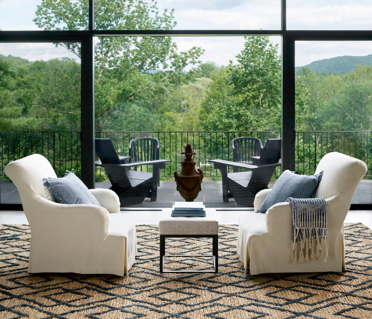 Marco Jute Soumak Handwoven Rug | Navy