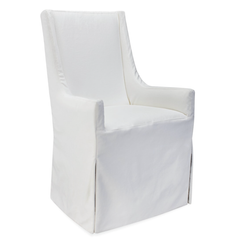 Newport Beach Slipcovered Dining Arm Chair
