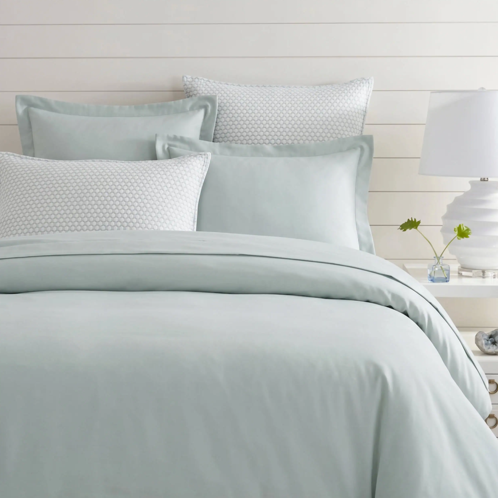 Organic Cotton Duvet Cover - Sky