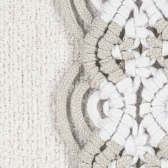 Oyster Macrame Indoor/Outdoor Pillow