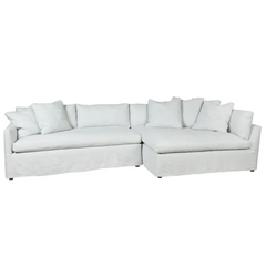 Grand Harbour Sectional w/Chaise in Brevard Birch, GR K-Showroom Sample