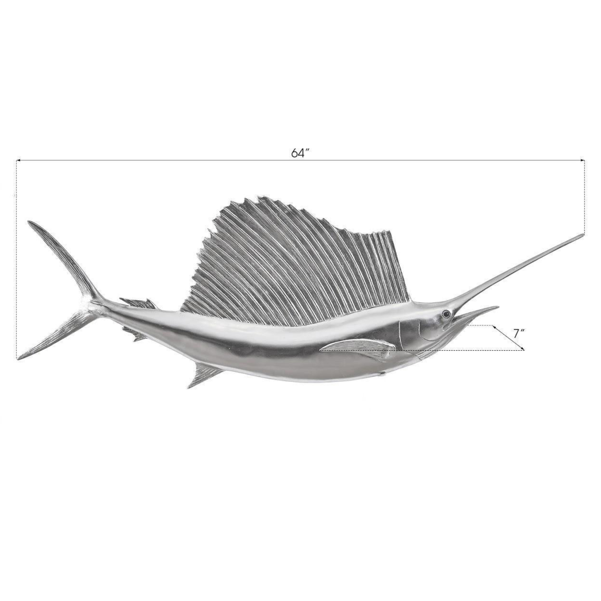Sail Fish Wall Sculpture