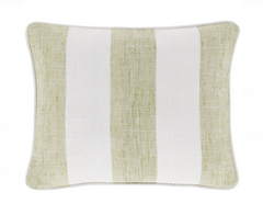Awning Stripe Indoor/Outdoor Decorative Pillow - Soft Green
