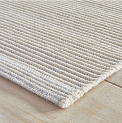 Haverhill Handwoven Cotton Rug - French Blue