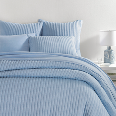 Cozy Cotton Quilt - French Blue