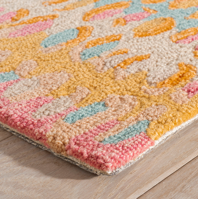 Paint Chip Micro Hooked Wool Rug - Confetti