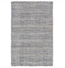 Homer Blue Hand Loom Knotted Wool/Viscose Rug