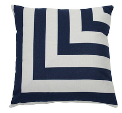 Halo Indigo L-Stripe - Outdoor Pillow