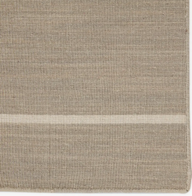Cape Cod Striped Wool Rug - Natural