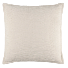 Shores Gauze Quilted Sham - Dove White